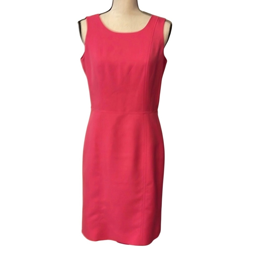 9&CO Womens Pink Sleeveless Sheath Dress Size 6 Professional Office‎ Workwear